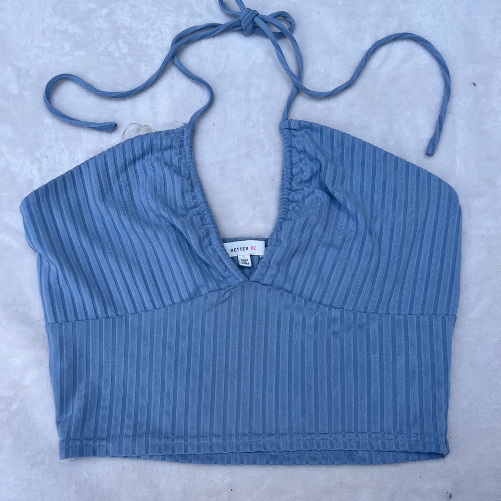Better Be Blue Textured Fabric